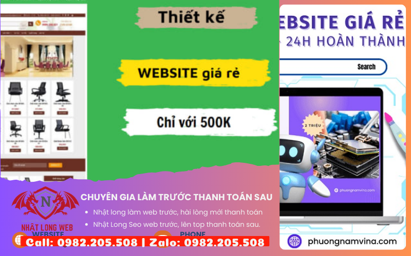 Website giá rẻ nhưng chất lượng cao