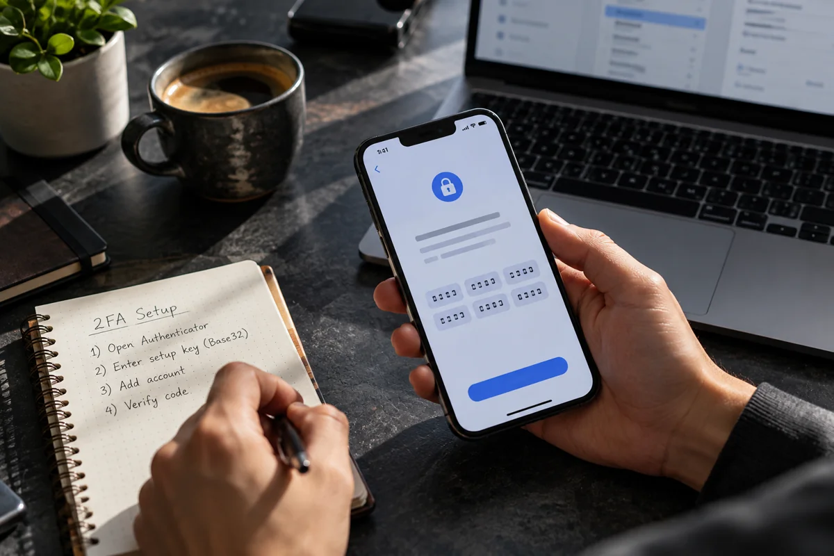 Cách lấy mã 2FA từ khóa thiết lập Base32
