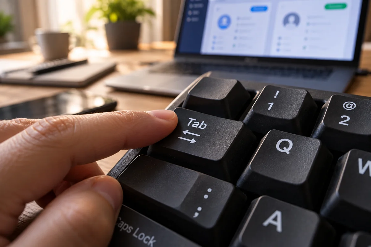 Dấu gạch đứng tab và dấu hai chấm khi tách tài khoản
