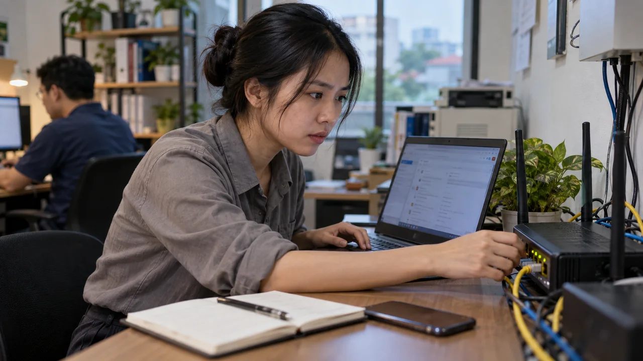 Người dùng kiểm tra kết nối và nội dung thư điện tử trên máy tính: Phân biệt đọc thư thành công và xác minh thành công