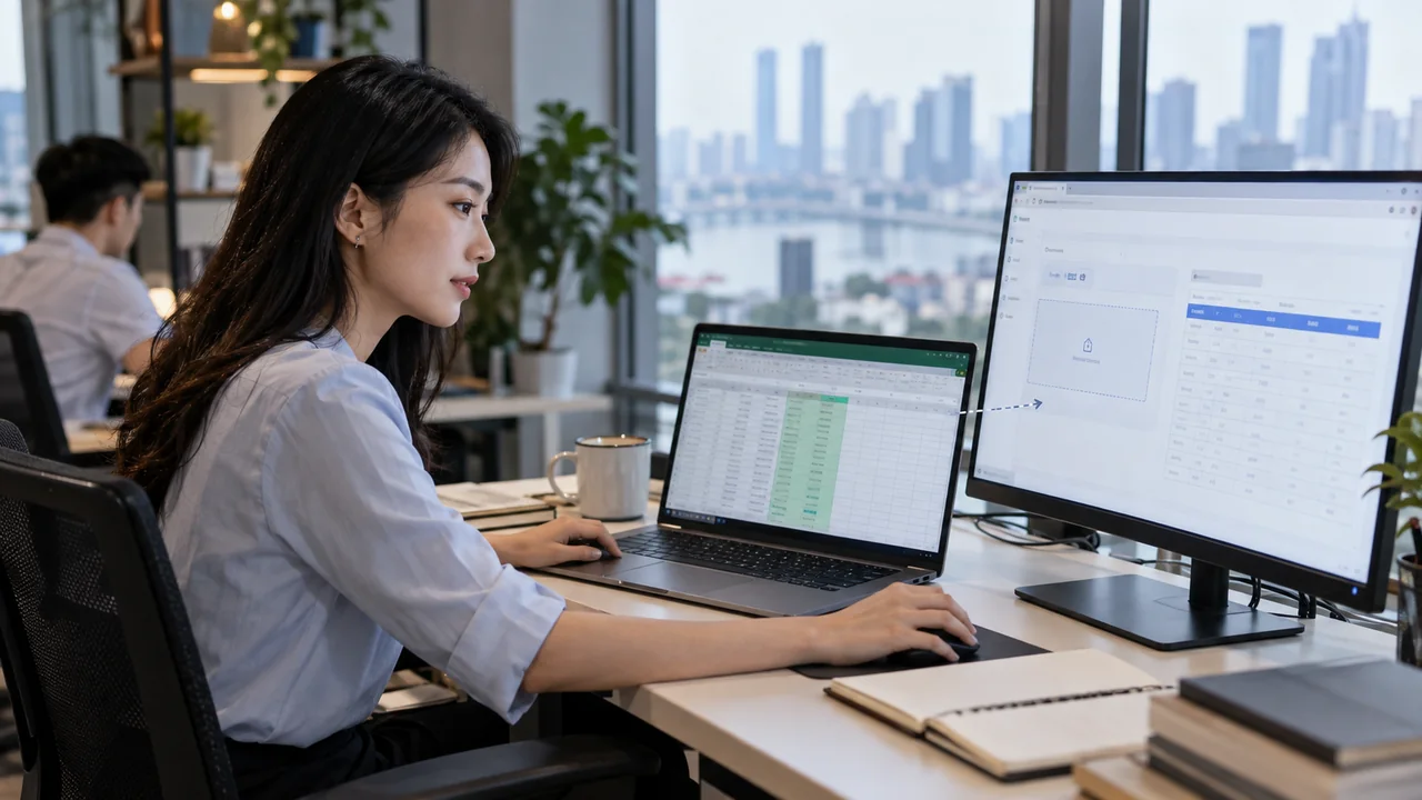 Dán tài khoản từ Excel bị sai cột: kiểm tra tab và xuống dòng