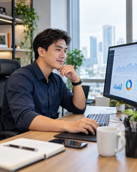 Ảnh minh họa chuyên viên phân tích SEO website