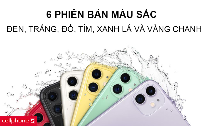 Đa dạng sự lựa chọn với 6 phiên bản màu sắc
