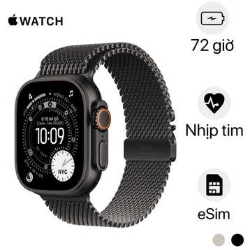 Apple Watch Ultra 3 49mm (5G) Viền Titan Dây Thép Size M | Chính hãng Apple Việt Nam