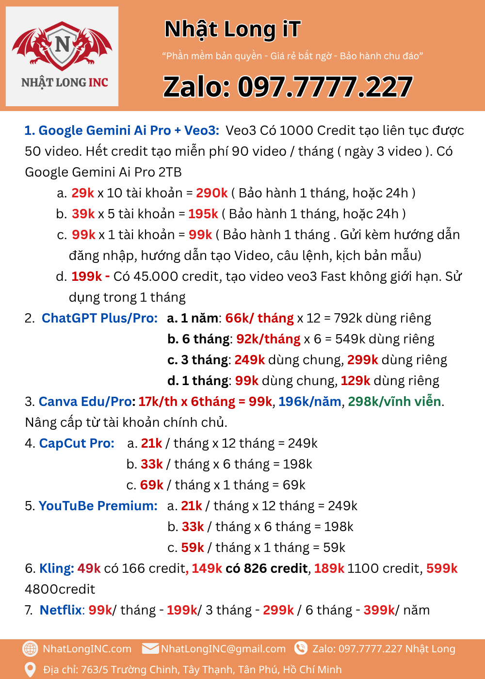 Bảng giá CapCut Pro