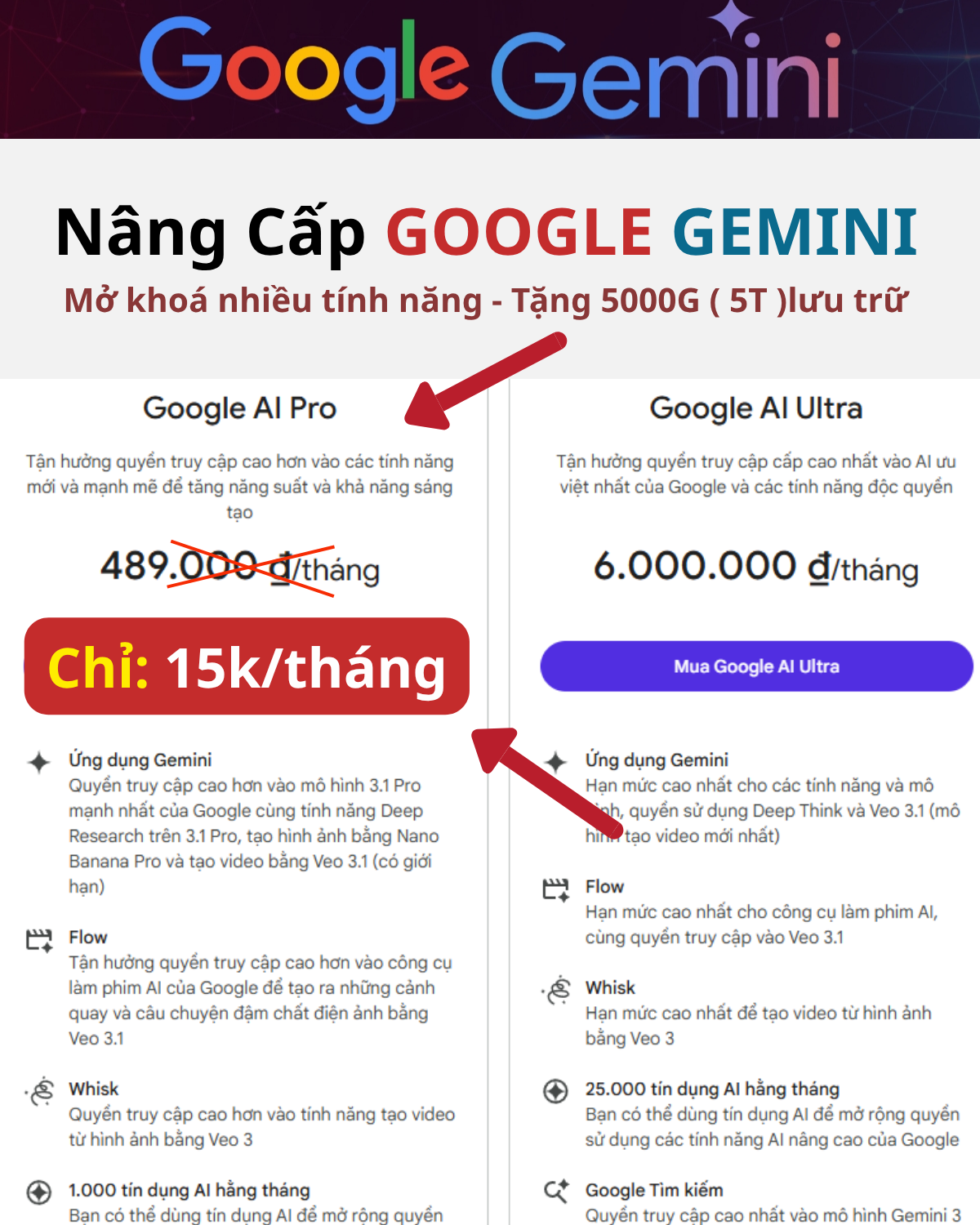 Mua Gemini Pro khuyến mãi tại zalo 097.7777.227