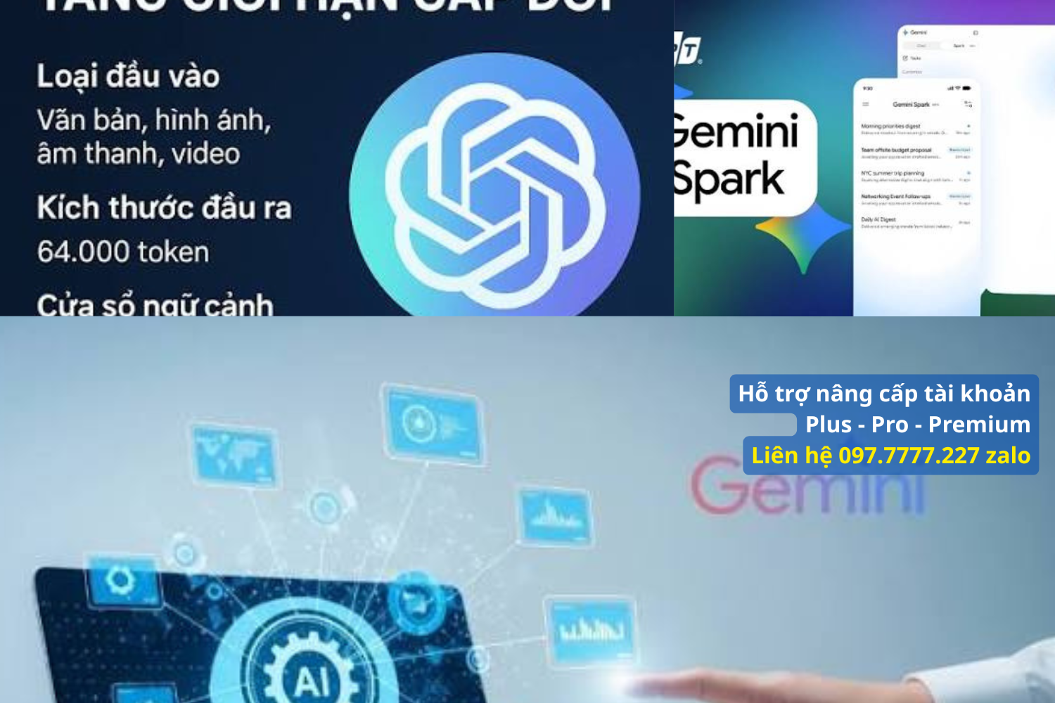 Bảng so sánh tính năng: Gói miễn phí, gói Student và gói mua chung đại lý