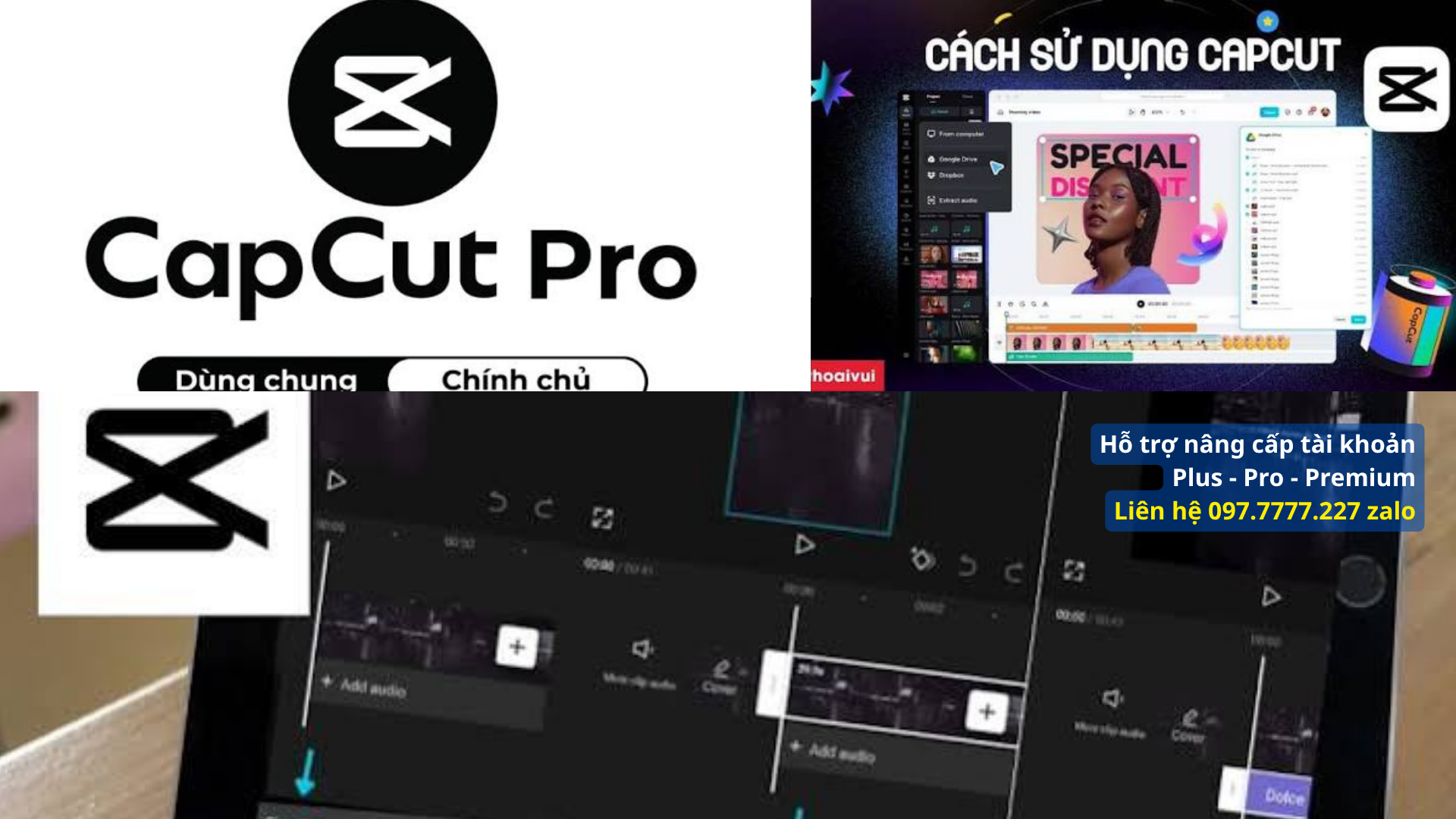 Bảng so sánh giữ phiên bản miễn phí và phiên bản capcup pro vip