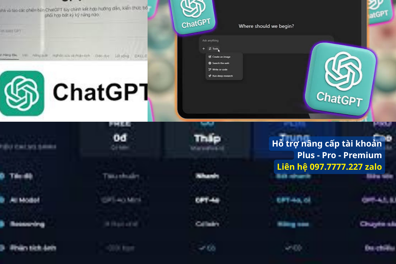 Bảng so sánh: ChatGPT Miễn phí vs ChatGPT Plus cho Marketer 📊