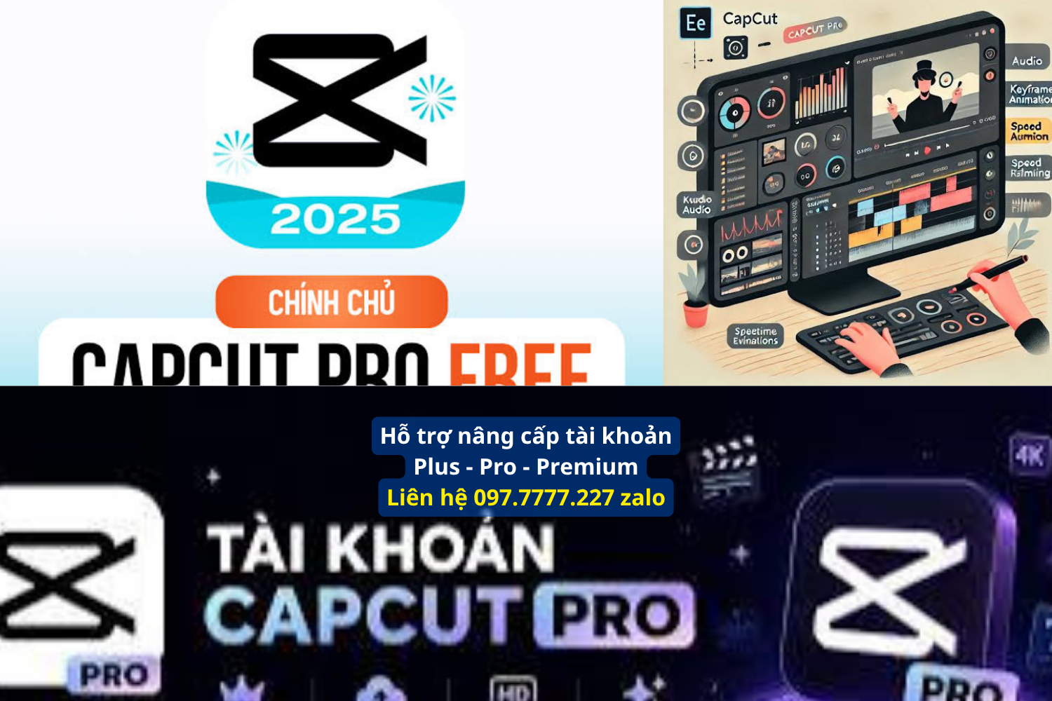 CapCut Miễn Phí VÀ CAPCUP PRO KHÁC NHAU THẾ NÀO