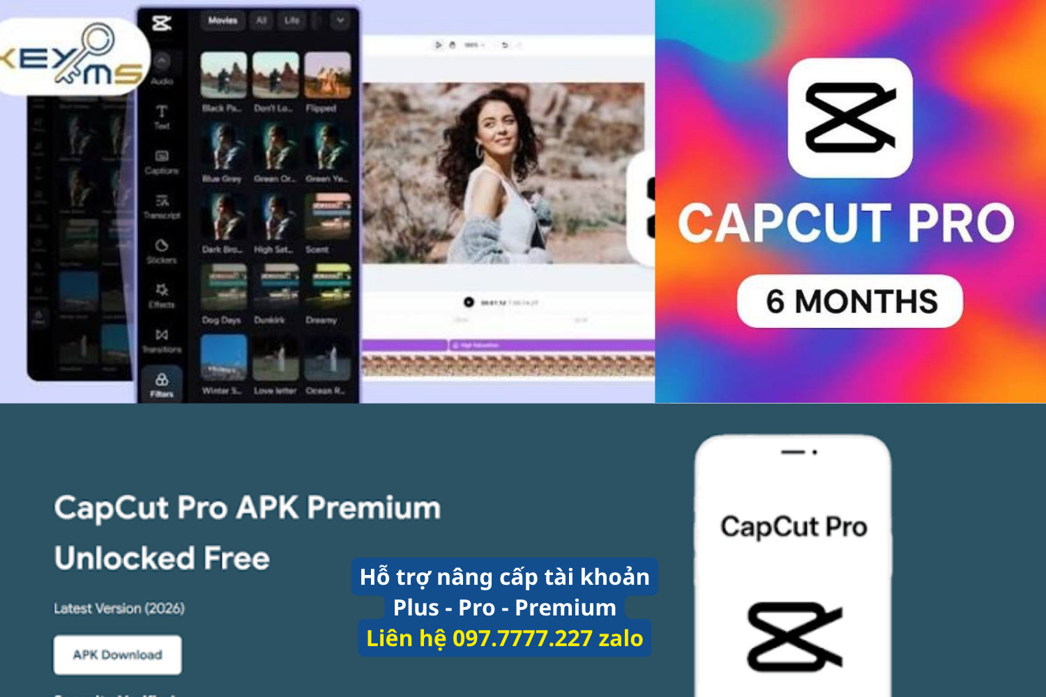1. Sự khác biệt giữa CapCut Pro và CapCut miễn phí
