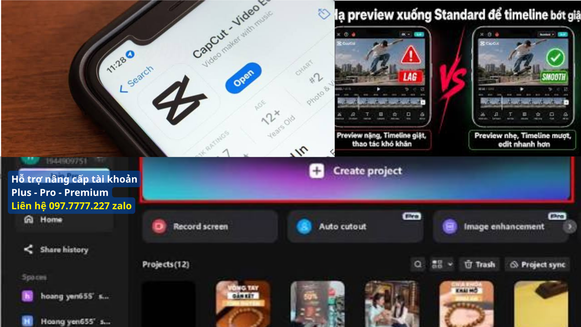Cách gia hạn CapCut Pro 30 ngày trực tiếp trên điện thoại