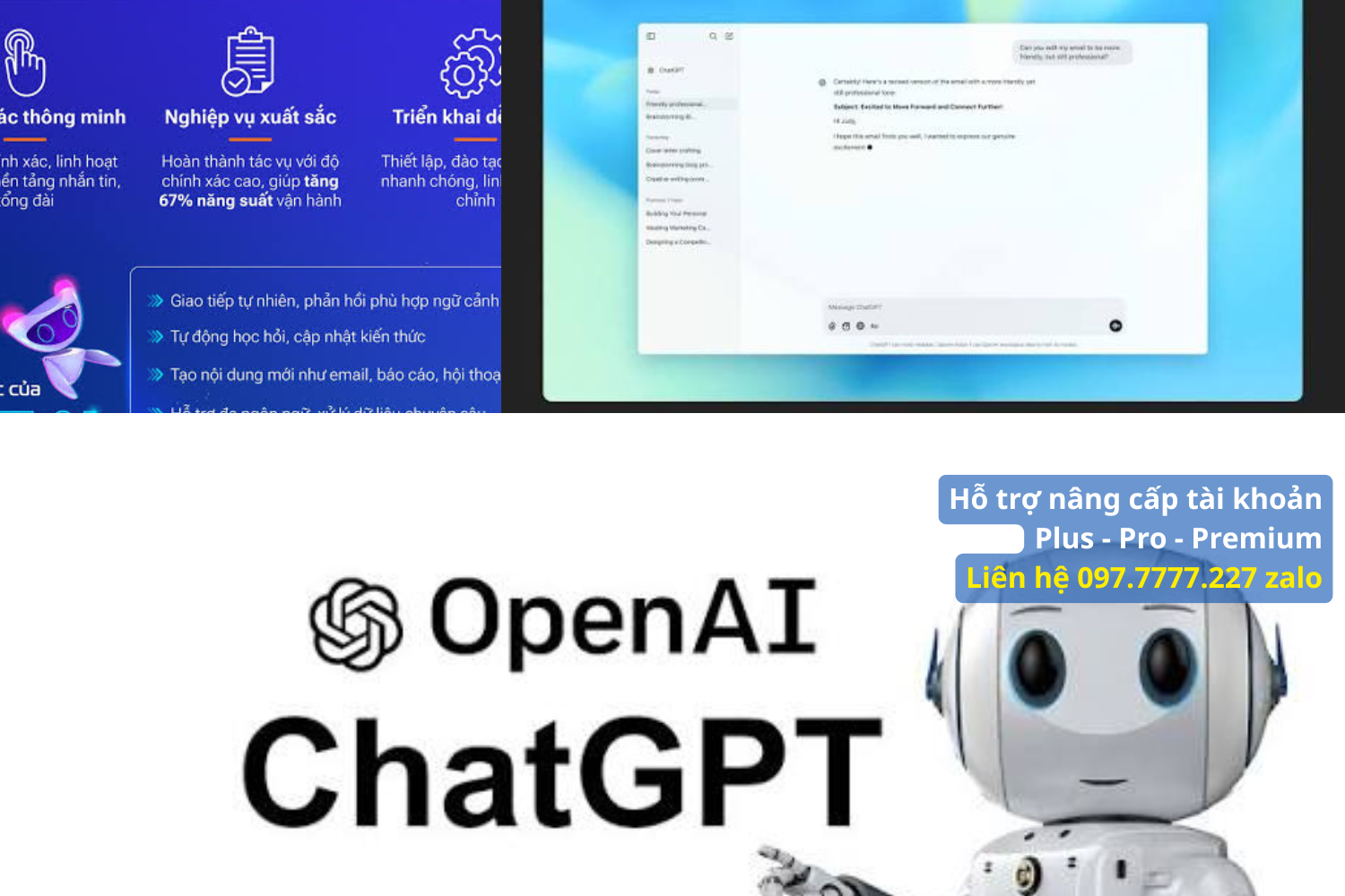 Bảng tổng hợp các chương trình ưu đãi trải nghiệm ChatGPT Plus chính thức