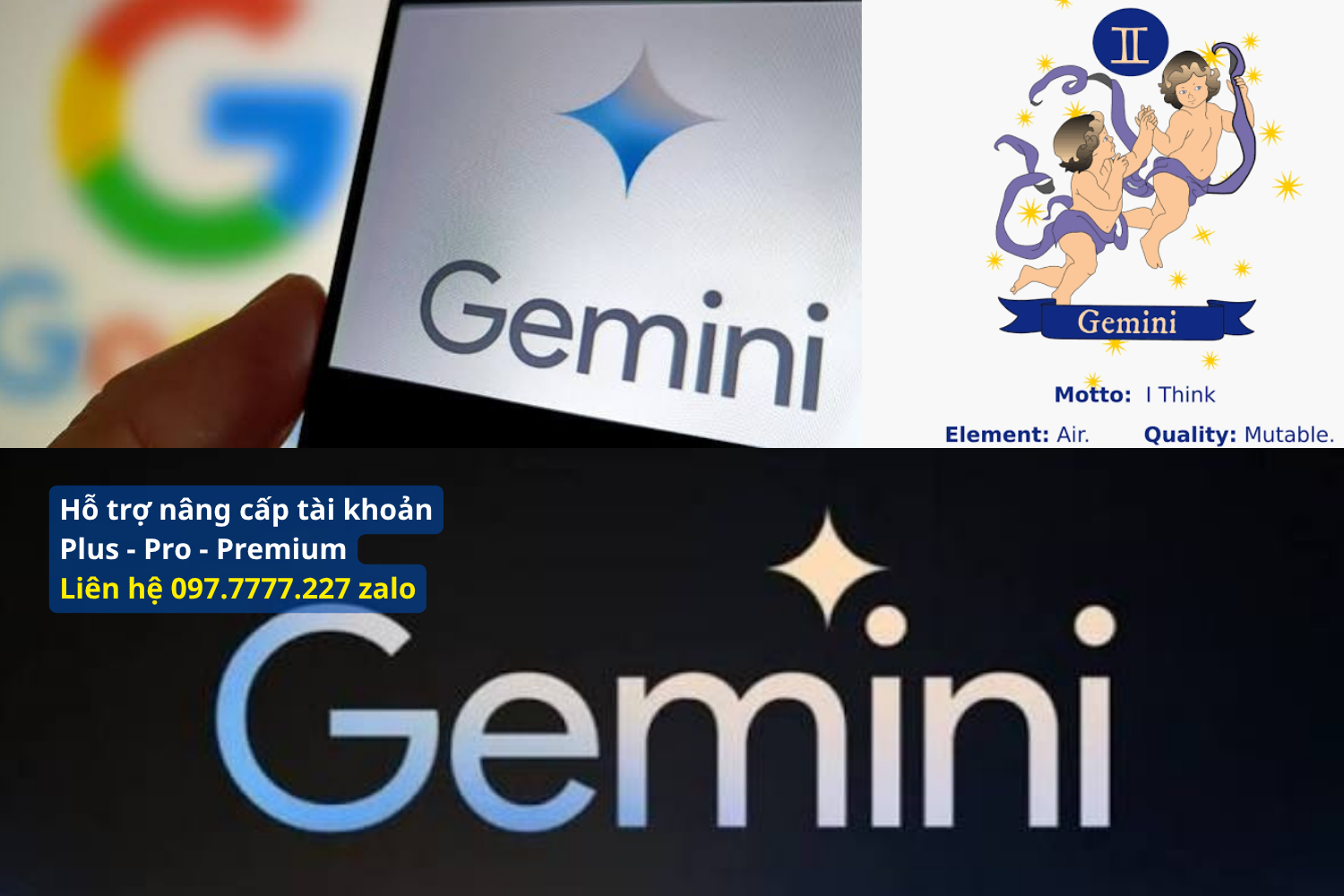 Bảng so sánh mức độ rủi ro giữa các phương thức sở hữu Gemini Pro